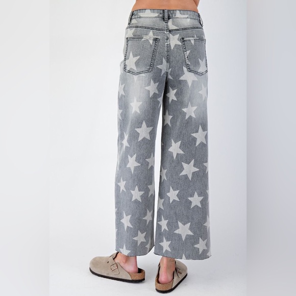 Starry Gray Flare Jeans - Picture 5 of 8